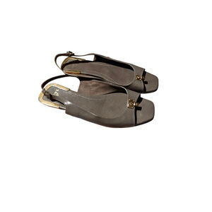 Women's LOEWE Gray Gold Sandals Size 10.5